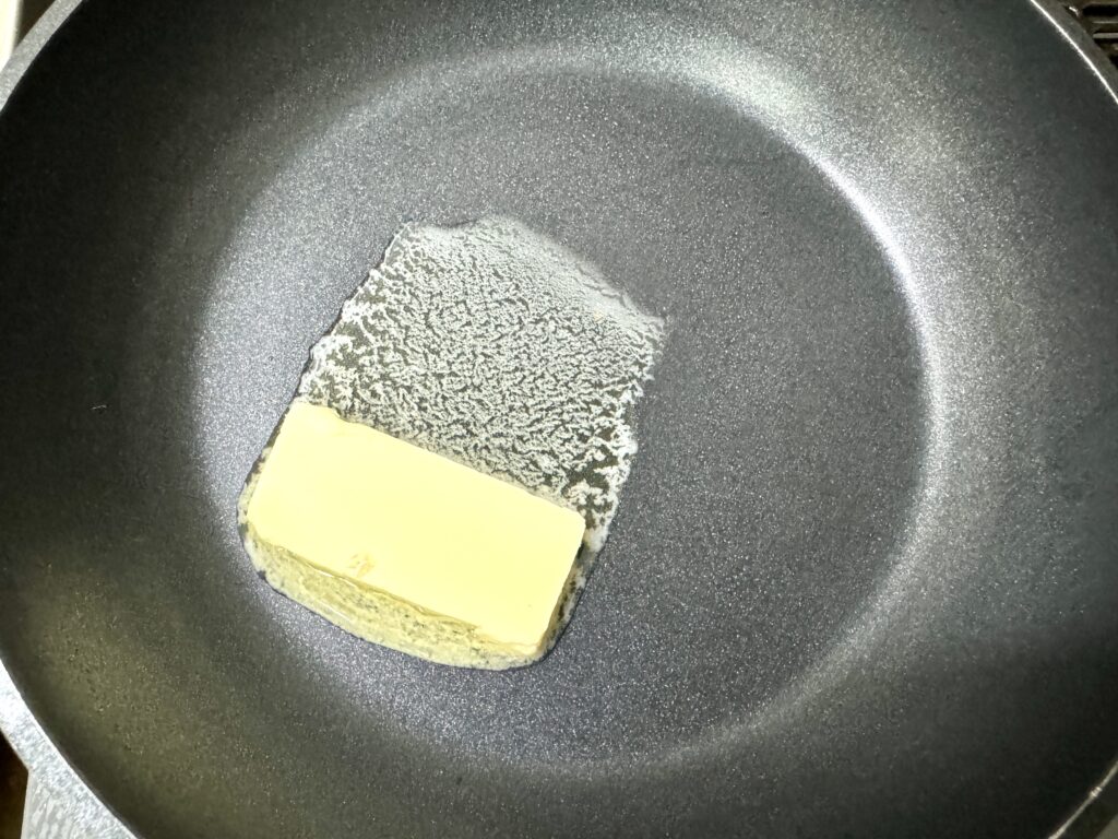バター入れる